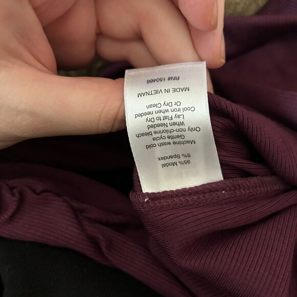 NWT 41 Hawthorn Turtleneck Top Burgundy M - Picture 10 of 11